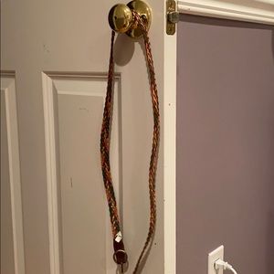 Rainbow braided belt